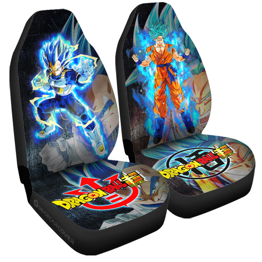 Dragon Ball Car Seat Covers Dragon Ball Goku And Vegeta Graphic Seat Covers Colorful