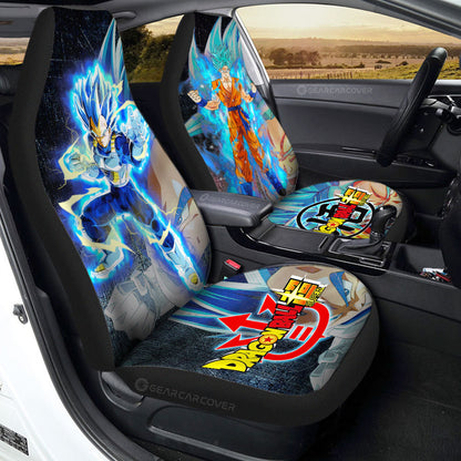 Dragon Ball Car Seat Covers Dragon Ball Goku And Vegeta Graphic Seat Covers Colorful