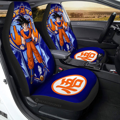 Dragon Ball Car Seat Covers Songoku Mountain View Dragon Ball Pattern Seat Covers Blue Orange