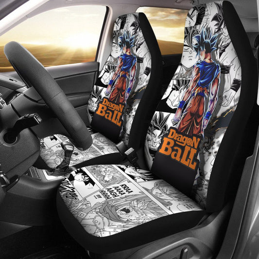 Dragon Ball Car Seat Covers Goku Character Dragon Ball Manga Seat Covers White