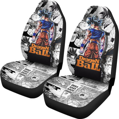 Dragon Ball Car Seat Covers Goku Character Dragon Ball Manga Seat Covers White