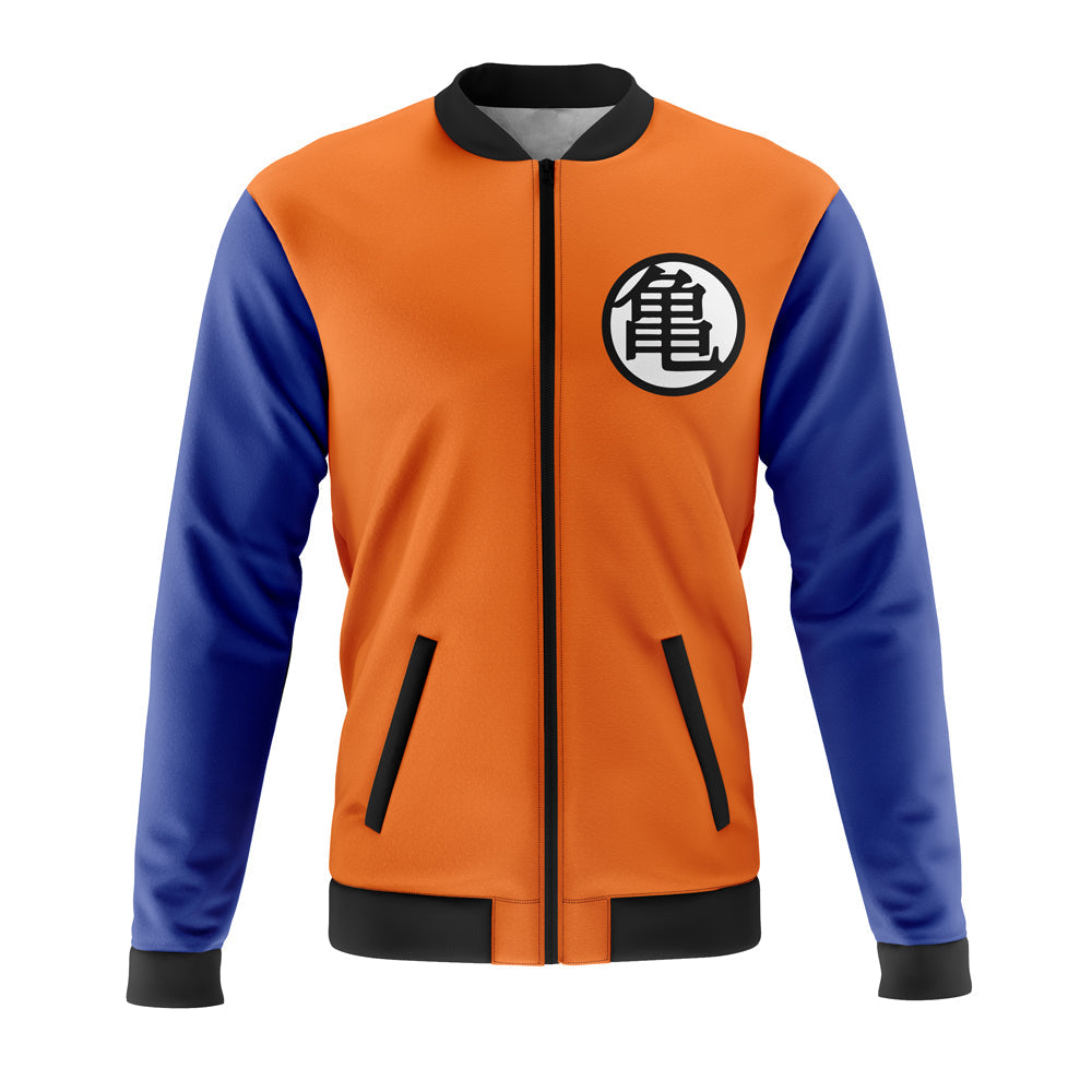 Dragon Ball Bomber Jacket Goku Kame Kai Dragon Ball Z Bomber Orange Blue Unisex