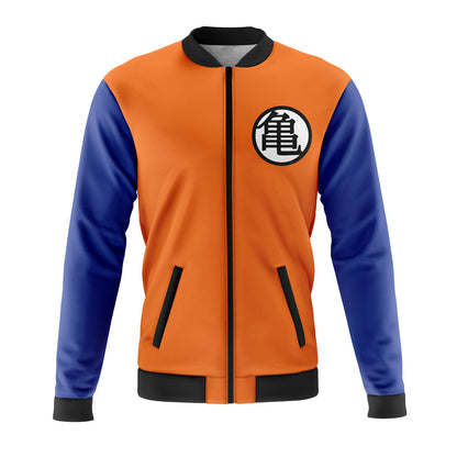 Dragon Ball Bomber Jacket Goku Kame Kai Dragon Ball Z Bomber Orange Blue Unisex