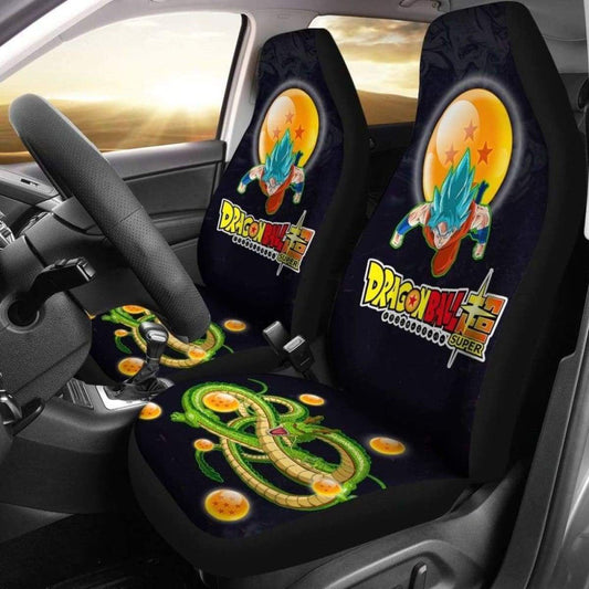 Dragon Ball Car Seat Covers Goku Super Saiyan Shenron Dragon Seat Covers Black