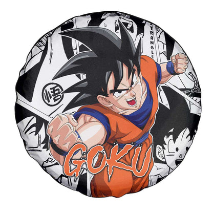 Dragon Ball Spare Tire Cover Dragon Ball Goku Manga Pattern Tire Covers White Orange