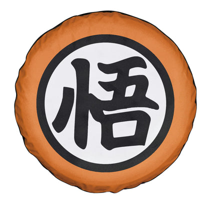 Dragon Ball Spare Tire Cover Goku Kanji Symbol Dragon Ball Tire Covers White Orange