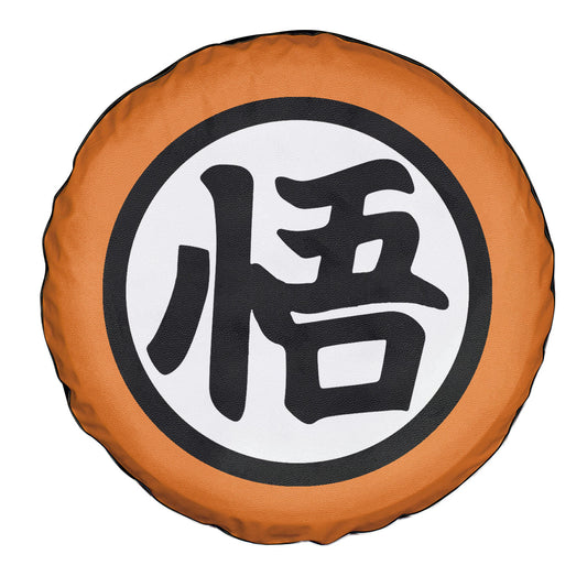Dragon Ball Spare Tire Cover Goku Kanji Symbol Dragon Ball Tire Covers White Orange