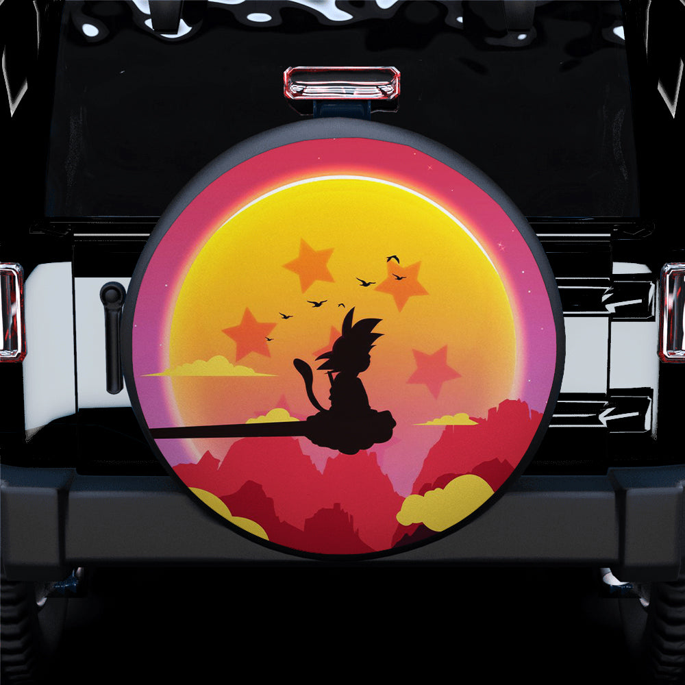 Dragon Ball Spare Tire Cover Goku Kid Sunset Dragon Ball Tire Covers Colorful