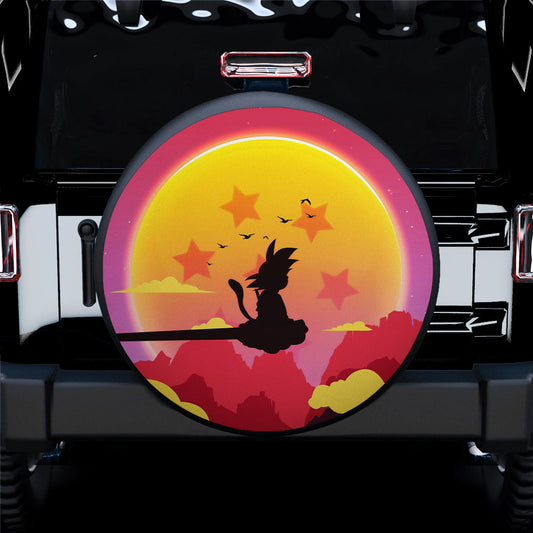 Dragon Ball Spare Tire Cover Goku Kid Sunset Dragon Ball Tire Covers Colorful