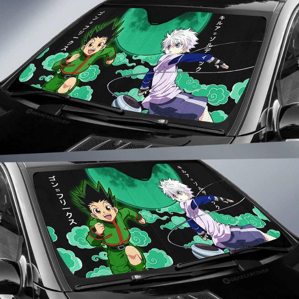 Gon Freecss And Killua Zoldyck Car Sunshade Custom Car Accessories