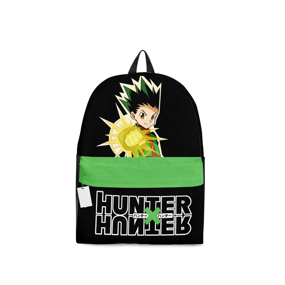 Hunter X Hunter Backpack Hunter X Hunter Gon Freecss Graphic Backpacks Black Green