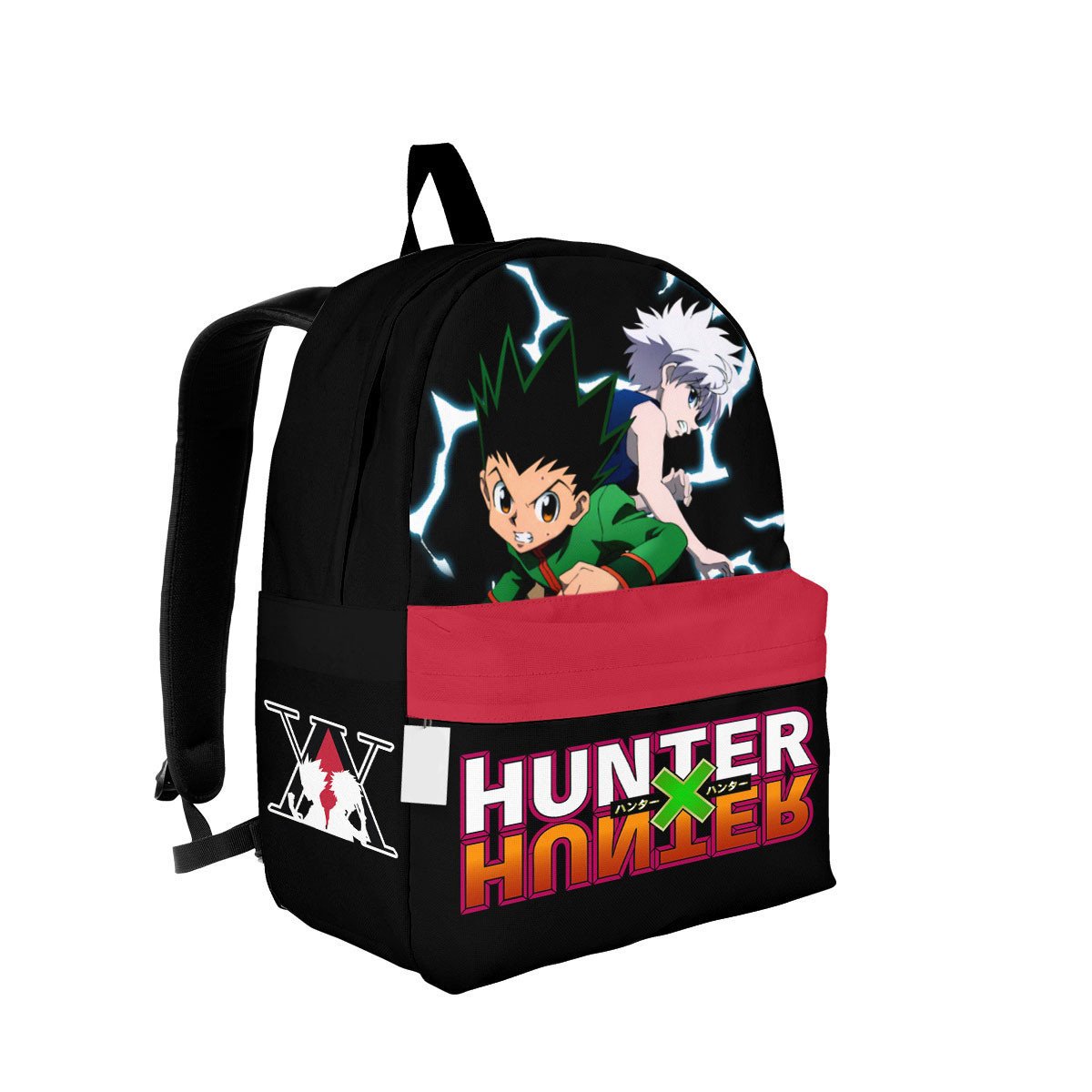 Hunter X Hunter Backpack Hunter X Hunter Gon x Killua Graphic Backpacks Black Red