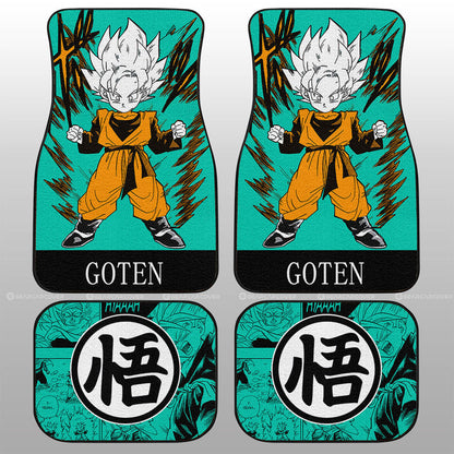 Dragon Ball Car Mats Goten Car Floor Mats Dragon Ball Anime Manga Color Style Car Floor Mats