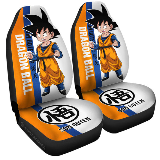 Dragon Ball Car Seat Covers Dragon Ball Son Goten Graphic Seat Covers Yellow White