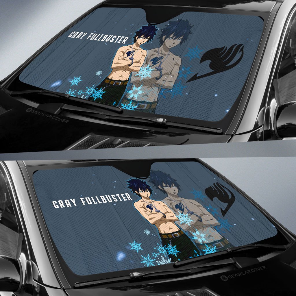 Gray Fullbuster Car Sunshade Custom Car Accessories