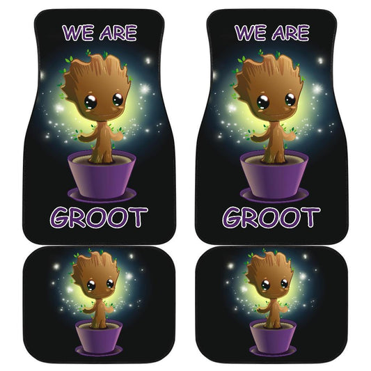 MV Car Floor Mats MV We Are Groot In The Tree Cute Chibi Car Mats