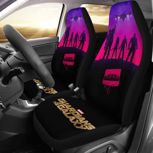 Guardians Of The Galaxy Car Seat Covers MV Guardians Of The Galaxy Silhouette Seat Covers Black Pink