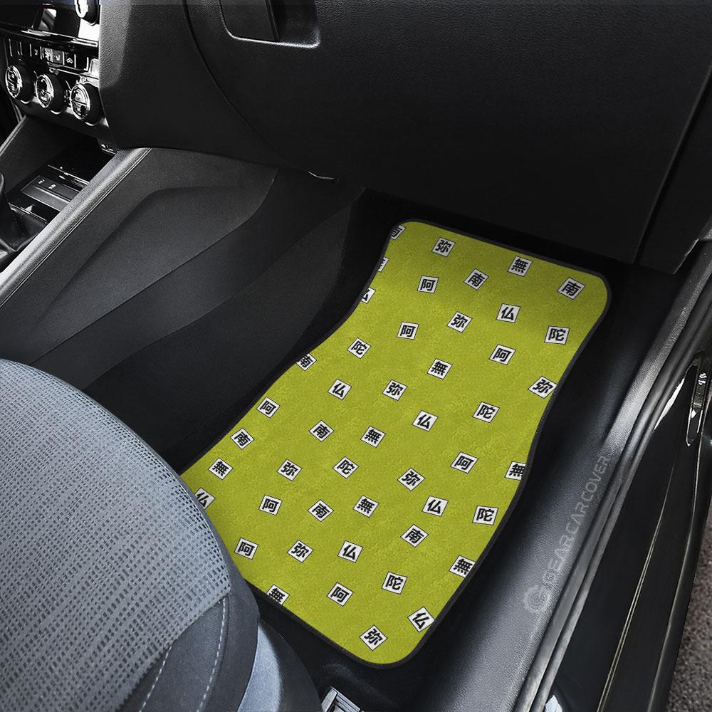 Demon Slayer Car Mats Gyomei Himejima Uniform Car Floor Mats Demon Slayer Car Floor Mats