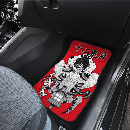 Demon Slayer Car Mats Gyutaro Car Floor Mats Car Manga Style For Fans Floor Mats