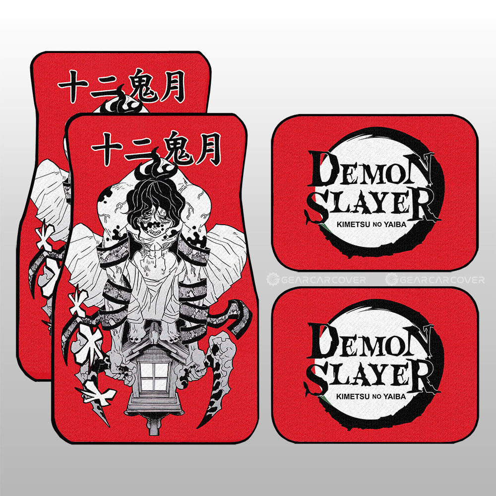 Demon Slayer Car Mats Gyutaro Car Floor Mats Car Manga Style For Fans Floor Mats