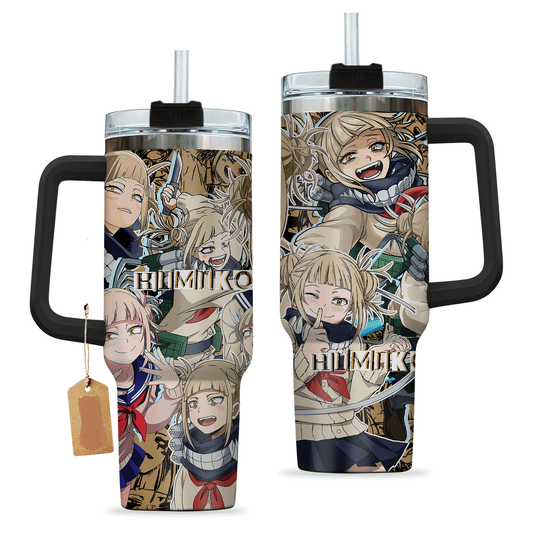 My Hero Academia 40 Oz Tumbler Himiko Toga Villain Character Tumbler 40 Oz Colorful