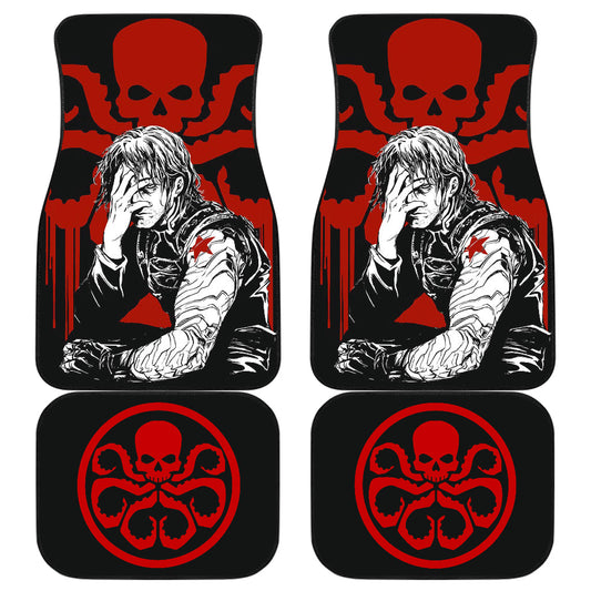 MV Car Floor Mats Cool Bucky Winter Soldier Hydra Weapon Graphic Car Mats