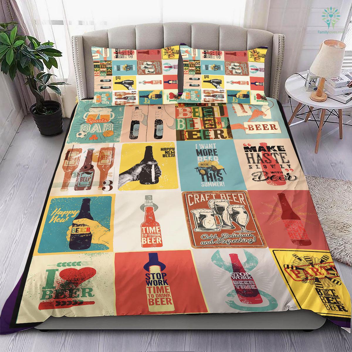 Beer Bedding Set I Want More Beer This Summer Duvet Covers Colorful Unique Gift