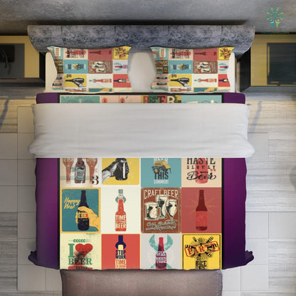 Beer Bedding Set I Want More Beer This Summer Duvet Covers Colorful Unique Gift