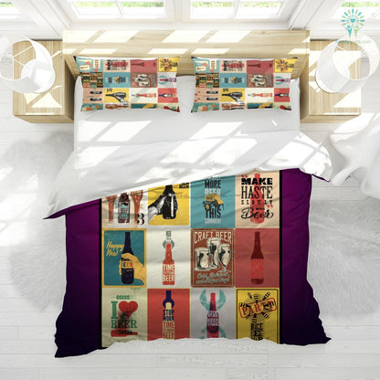 Beer Bedding Set I Want More Beer This Summer Duvet Covers Colorful Unique Gift