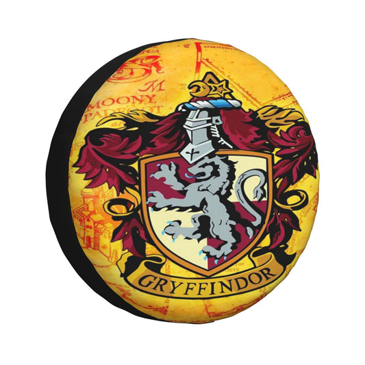 HP Spare Tire Cover Gryffindor House Crest Symbol Tire Covers Red Yellow