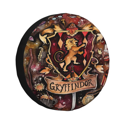 HP Spare Tire Cover Gryffindor House Magical Items Pattern Tire Covers Red