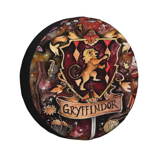 HP Spare Tire Cover Gryffindor House Magical Items Pattern Tire Covers Red