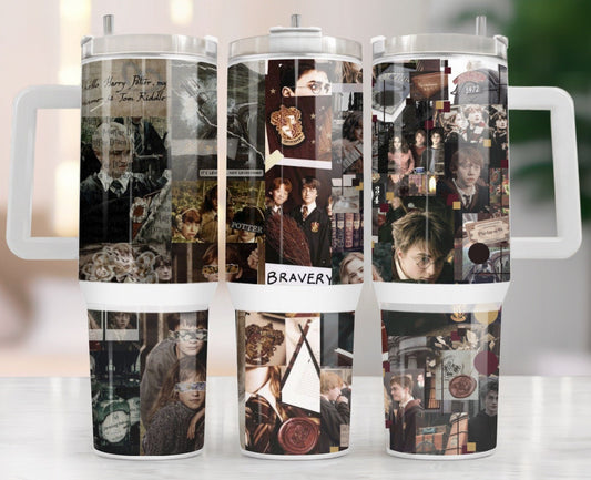 HP 40 Oz Tumbler HP Movie Scene Characters Tumbler 40 Oz Black