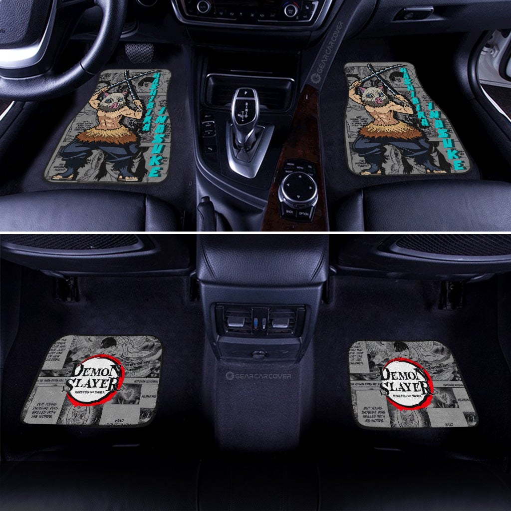 Demon Slayer Car Mats Hashibira Inosuke Car Floor Mats Mix Mangas Floor Mats