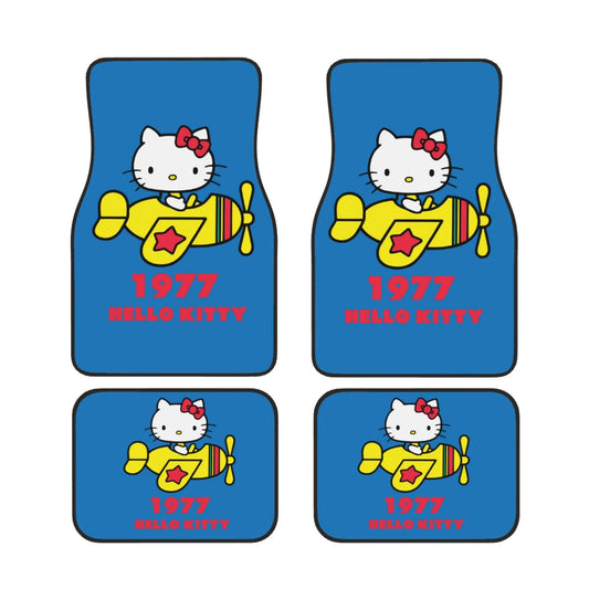 Hello Kitty Car Mats Hello Kitty 1977 On The Plane Car Floor Mats Blue