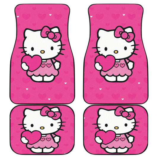 Hello Kitty Car Mats Cute Hello Kitty With Heart Graphic Car Floor Mats Pink