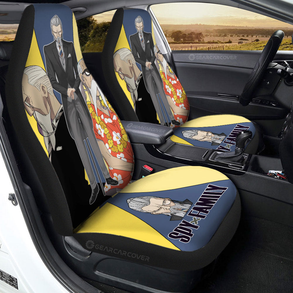 Spy X Family Car Seat Covers Henry Henderson Graphic Spy X Family Seat Covers Colorful