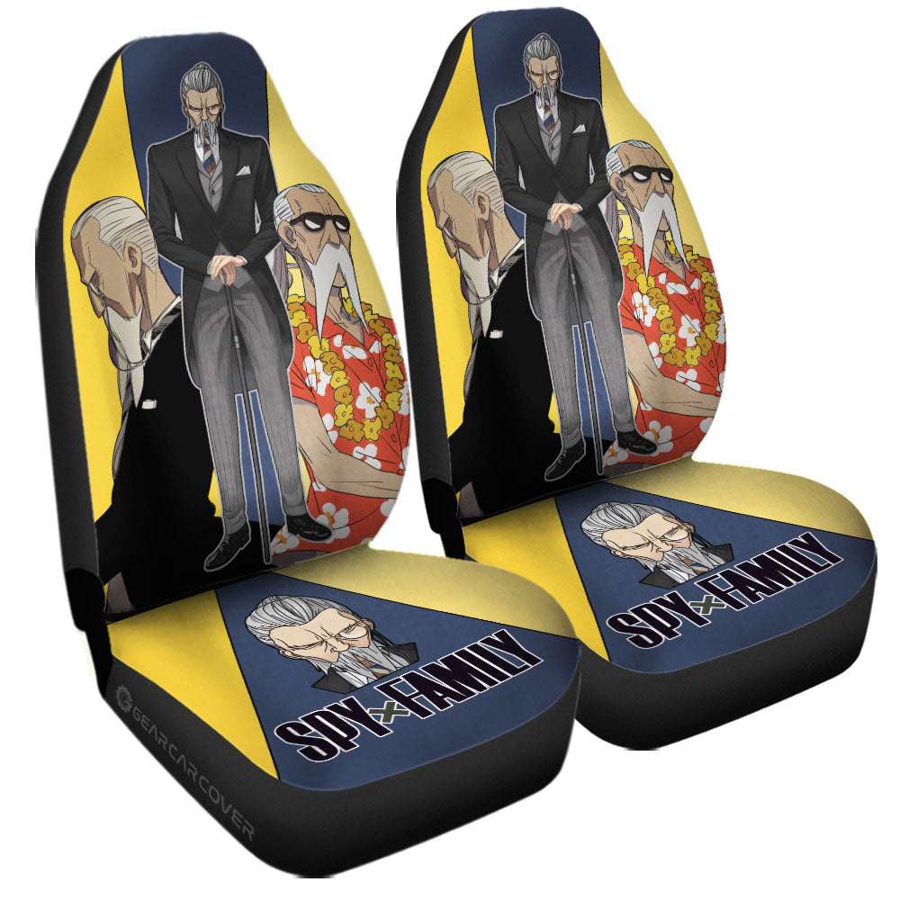 Spy X Family Car Seat Covers Henry Henderson Graphic Spy X Family Seat Covers Colorful