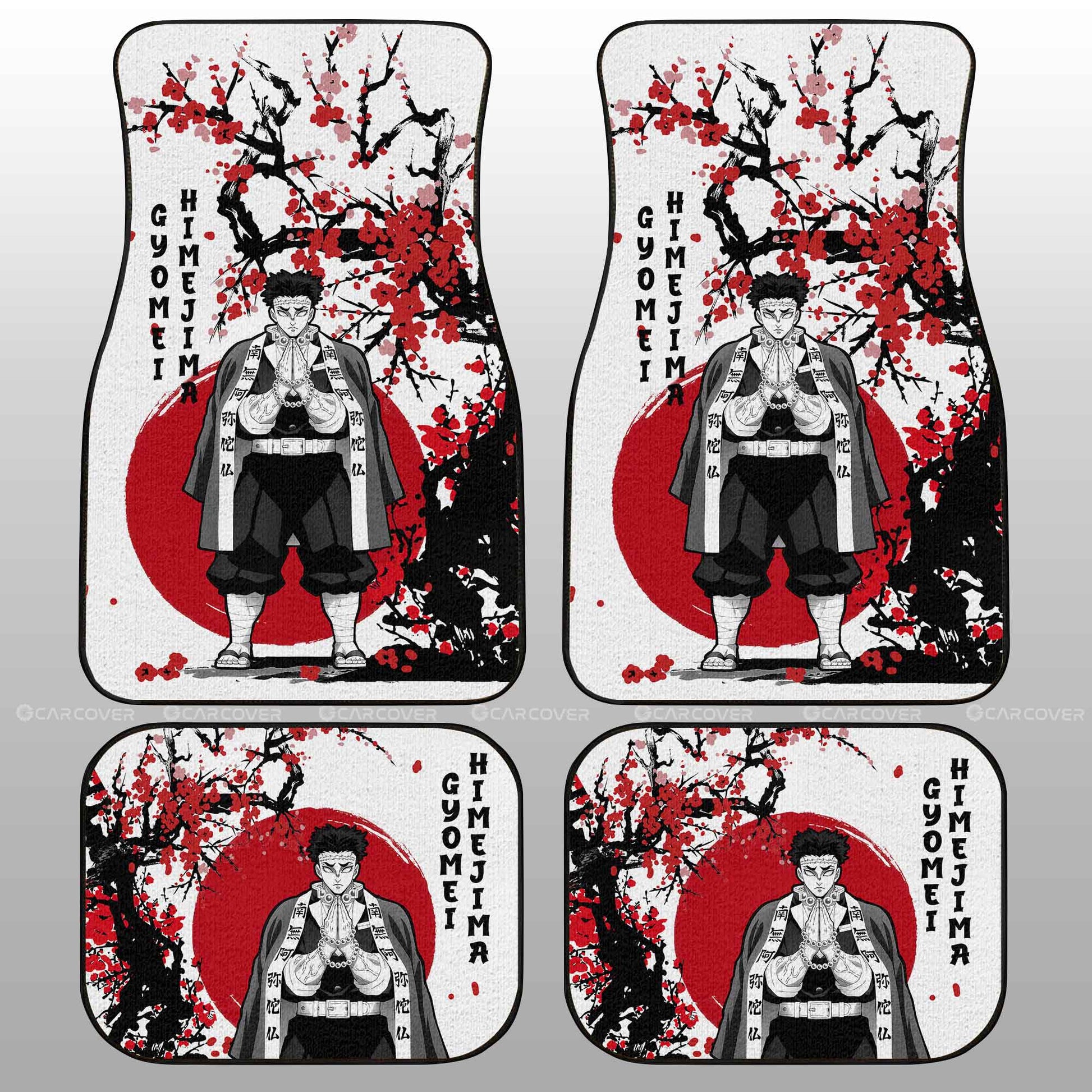 Demon Slayer Car Mats Himejima Car Floor Mats Japan Style Car Interior Floor Mats