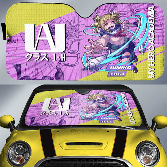 Himiko Toga Car Sunshade Custom My Hero Academia Car Interior Accessories
