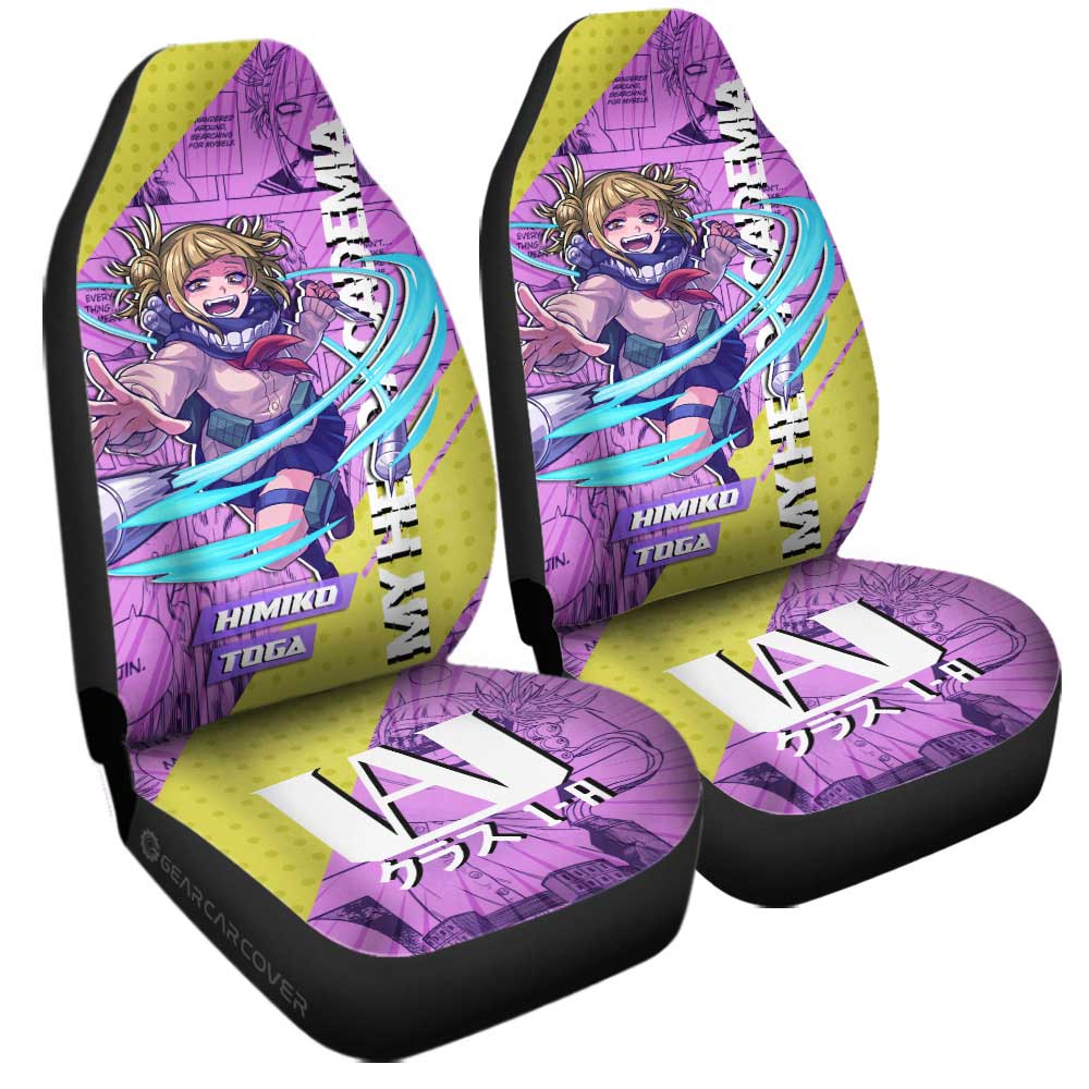 My Hero Academia Car Seat Covers My Hero Academia Villain Himiko Toga Seat Covers Yellow Pink