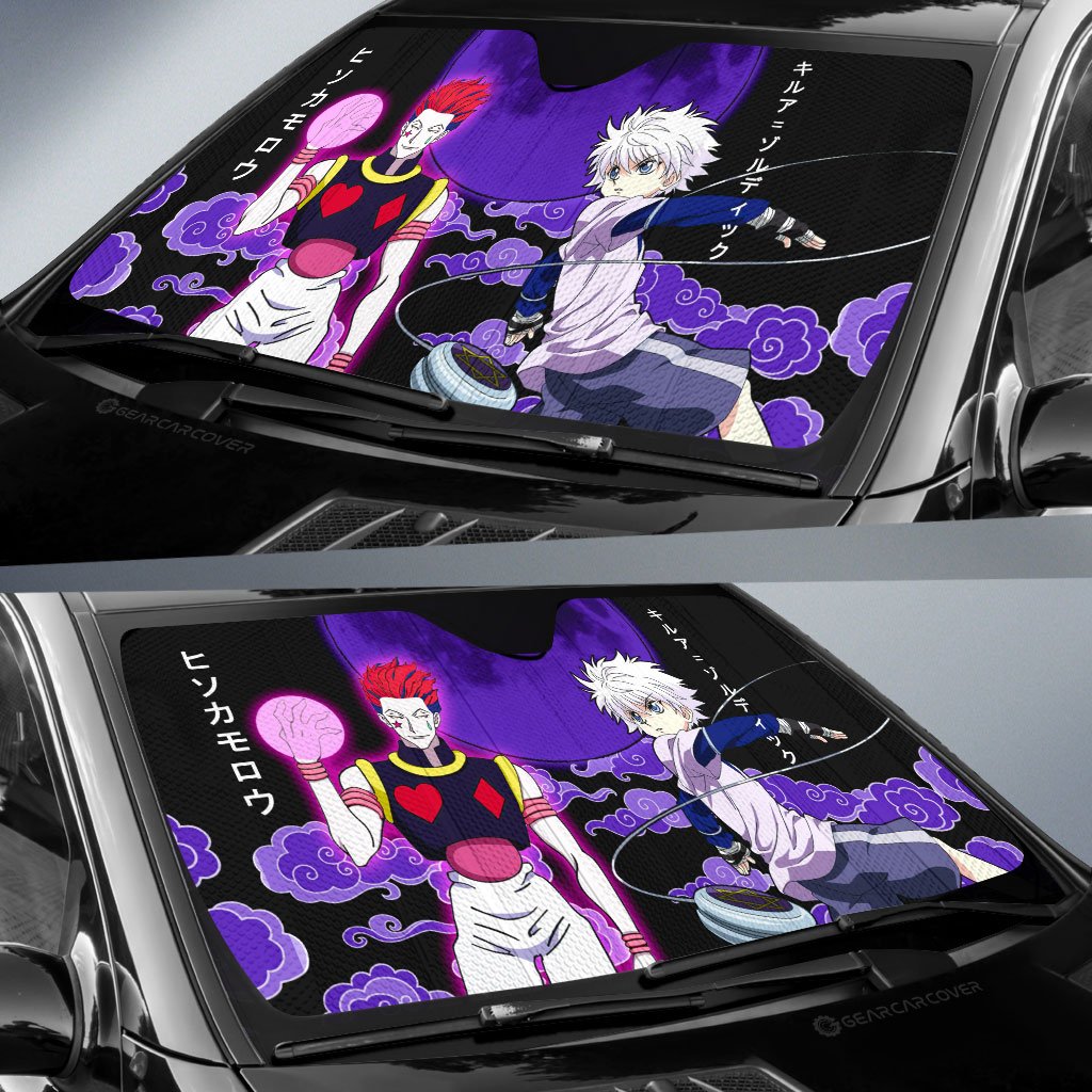 Hisoka Morow And Killua Zoldyck Car Sunshade Custom Car Accessories