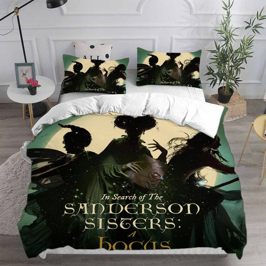 Hocus Pocus Bedding Set Sanderson Sisters A Hocus Pocus Duvet Covers Black Green Unique Gift