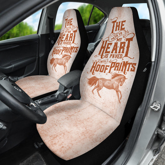 Horse Car Seat Covers The Path To My Heart Is Paved With Horse Prints Seat Covers Brown