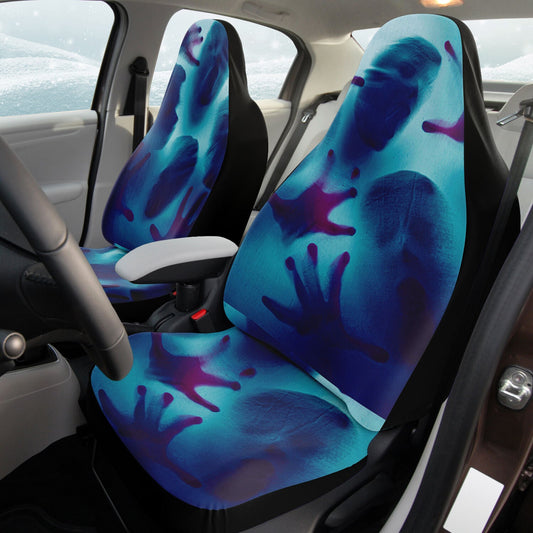 Halloween Car Seat Covers Halloween Lost Souls Graphic Seat Covers Blue