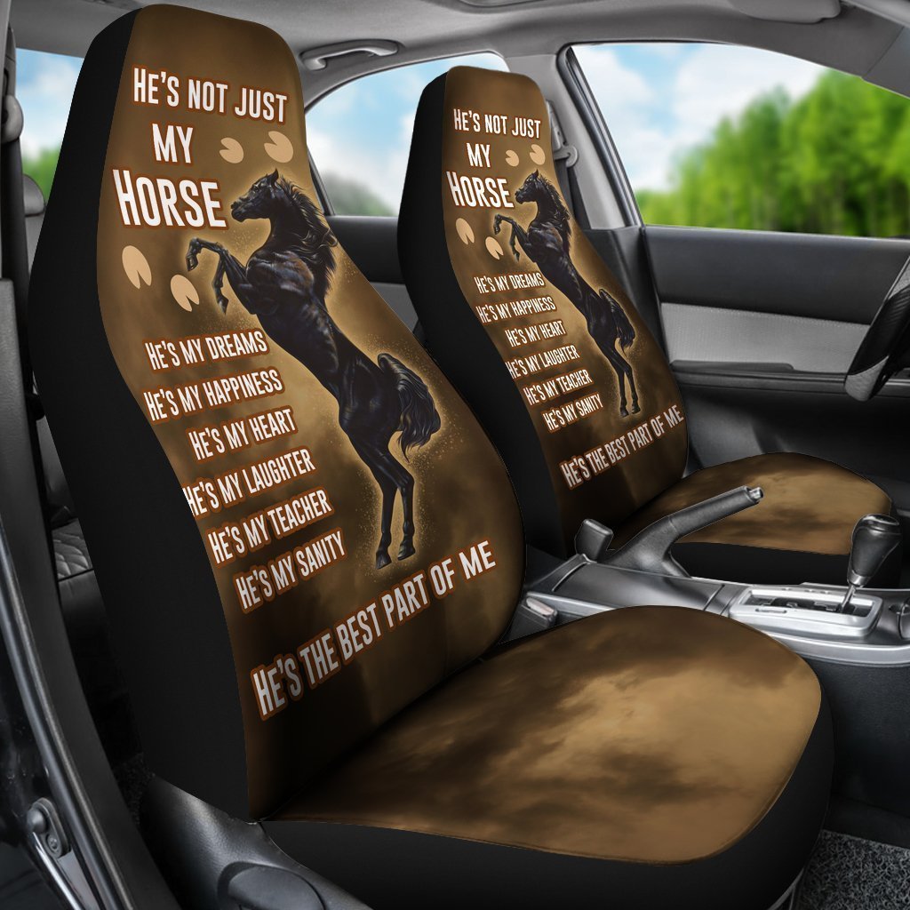 Horse Car Seat Covers He's The Best Part Of Me Seat Covers Brown
