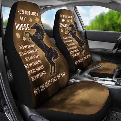 Horse Car Seat Covers He's The Best Part Of Me Seat Covers Brown