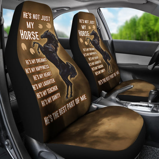 Horse Car Seat Covers He's The Best Part Of Me Seat Covers Brown