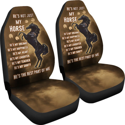 Horse Car Seat Covers He's The Best Part Of Me Seat Covers Brown