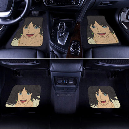 SGhibli Car Mats SGhibli Howl Jenkins Pendragon Face Graphic Car Floor Mats Pink Black